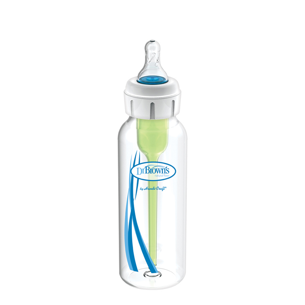 Dr Brown’s Natural Flow Biberão Sistema de Alimentação Especial Fenda Labial/Palatina 250mL 0M+