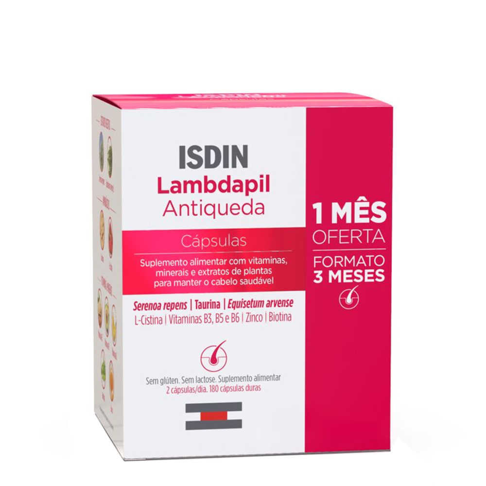 Isdin Lambdapil Pack Antiqueda de Cabelo Cápsulas x180