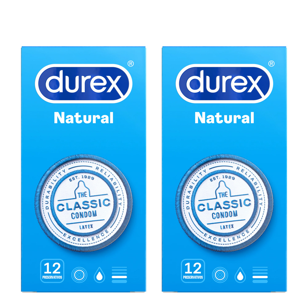Durex Natural 12 Preservativos x2