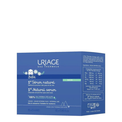 Uriage Bebé 1º Soro Natural Higiene Contorno de Olhos e Nariz 5mL x15
