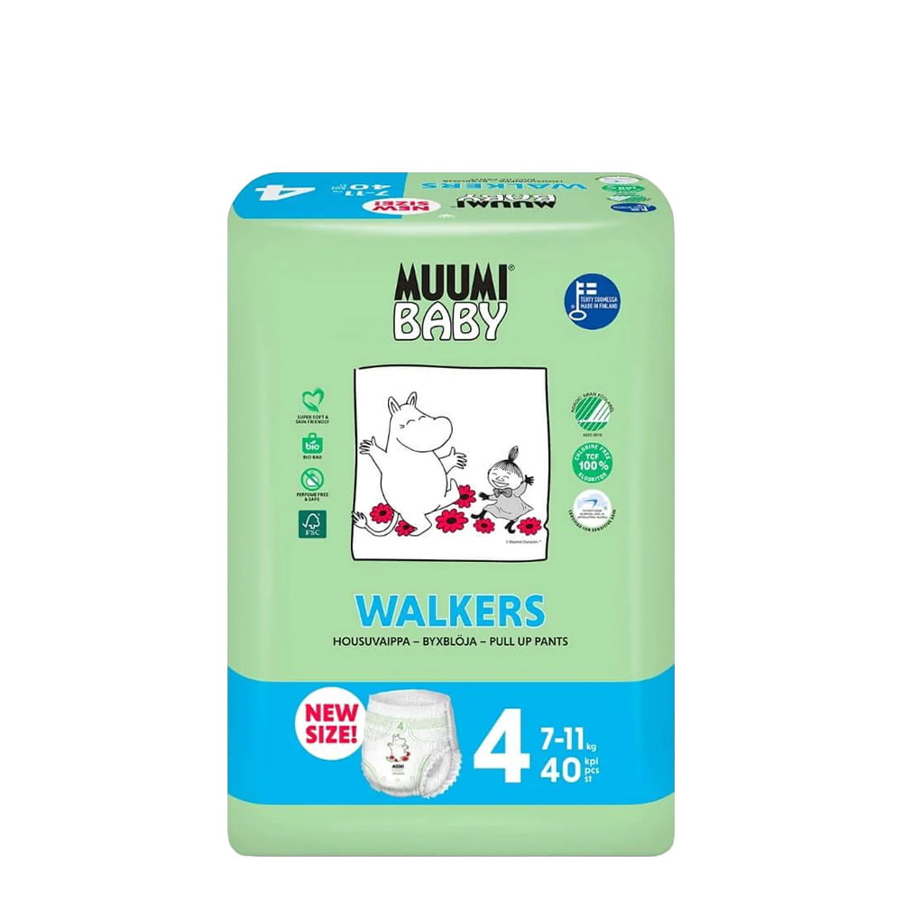 Muumi Baby Fralda Cueca T4 7-11kg x40