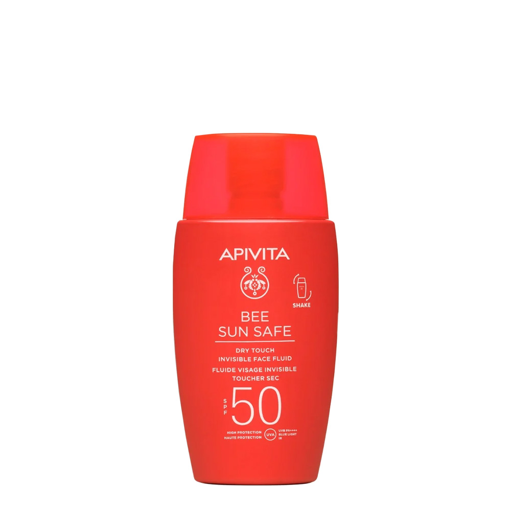 Apivita Bee Sun Safe Fluido Facial Invisível Toque Seco SPF50 50mL