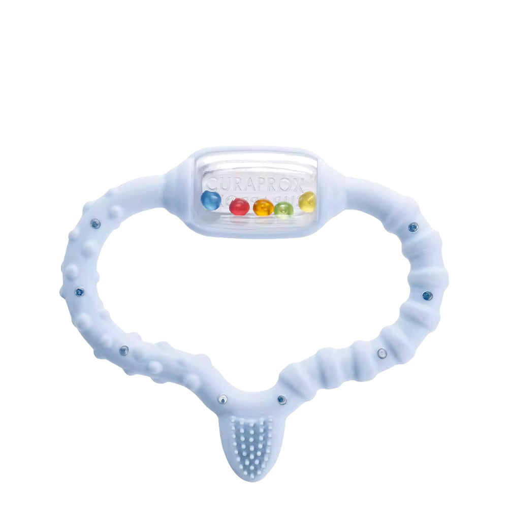 Curaprox Baby Anel Mordedor Azul 0-24M