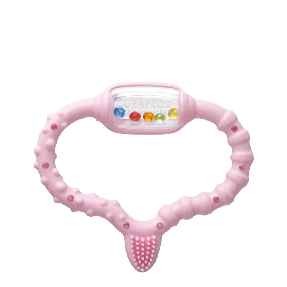 Curaprox Baby Anel Mordedor Rosa 0-24M