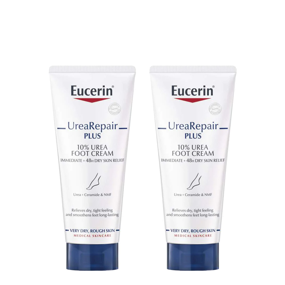 Eucerin Urea Repair Plus Creme de Pés 10% Ureia 100mL x2