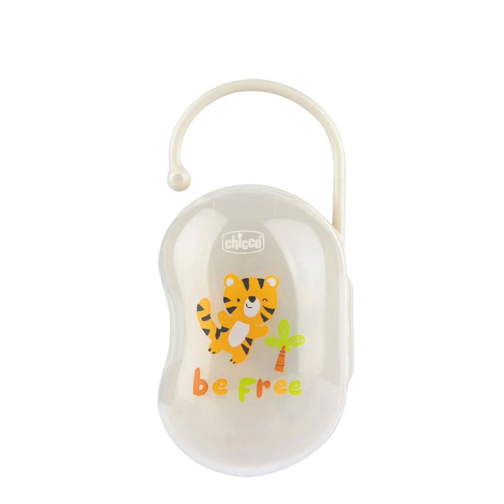 Chicco Porta-Chupeta Easy Box Tigre Branco 0M+