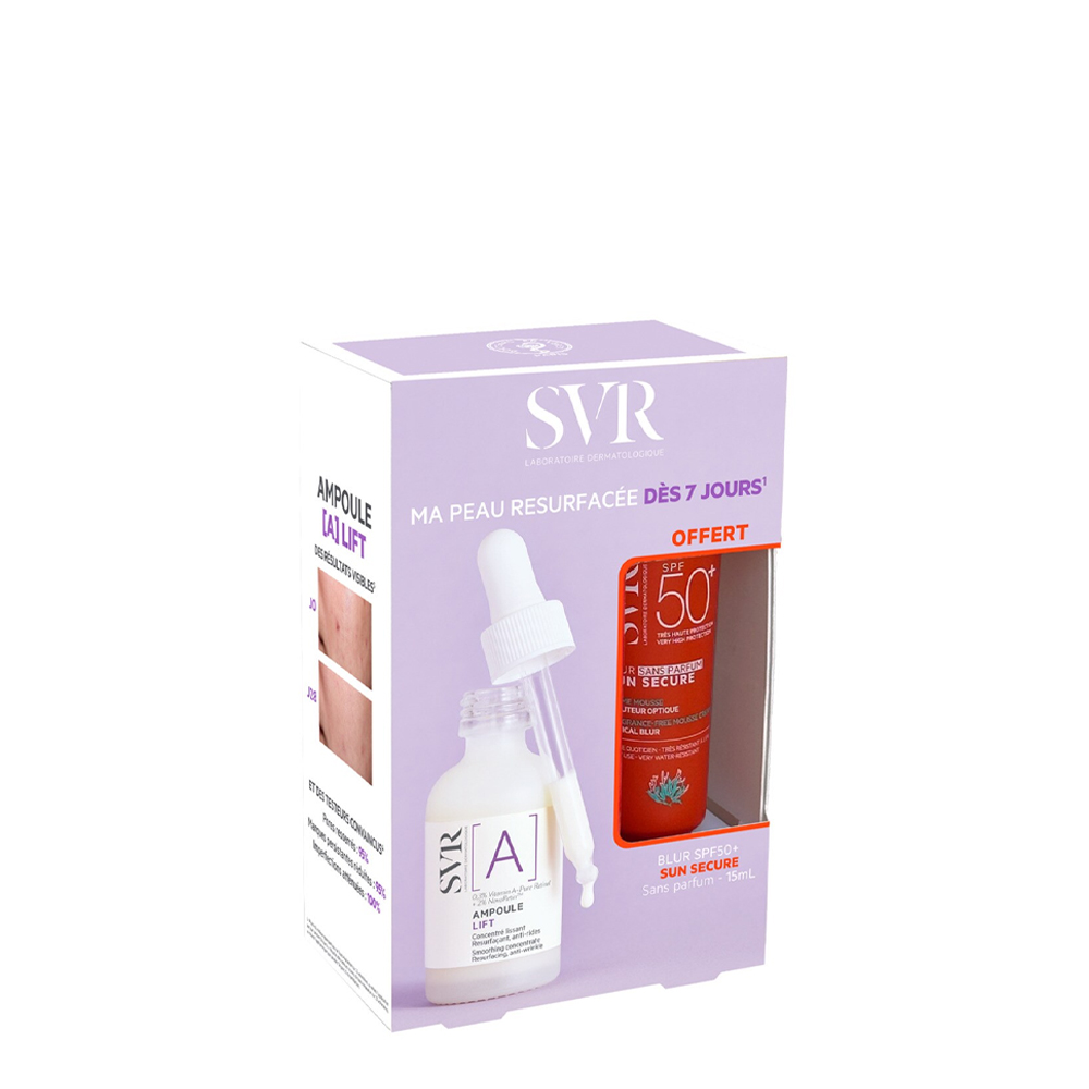 SVR Coffret Ampola Lift A 30mL + Blur Sun Secure SPF50+ 15mL