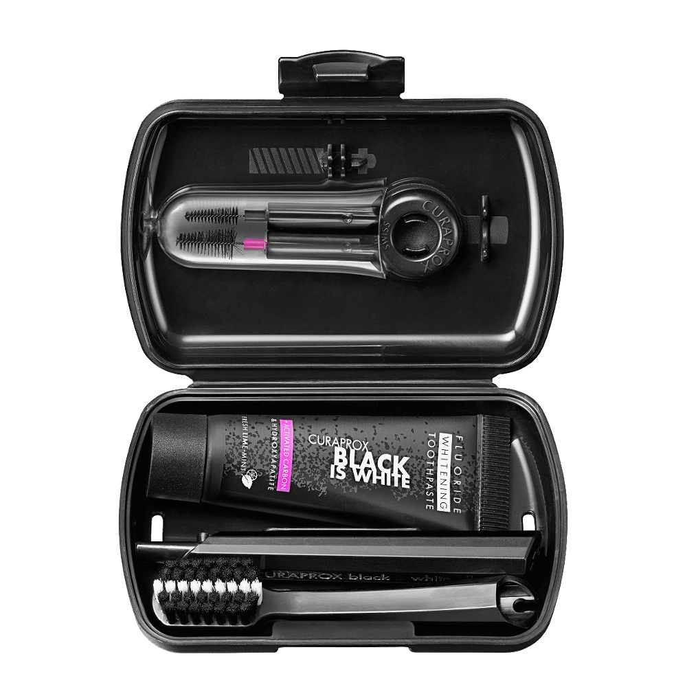 Curaprox Black is White Kit de Viagem