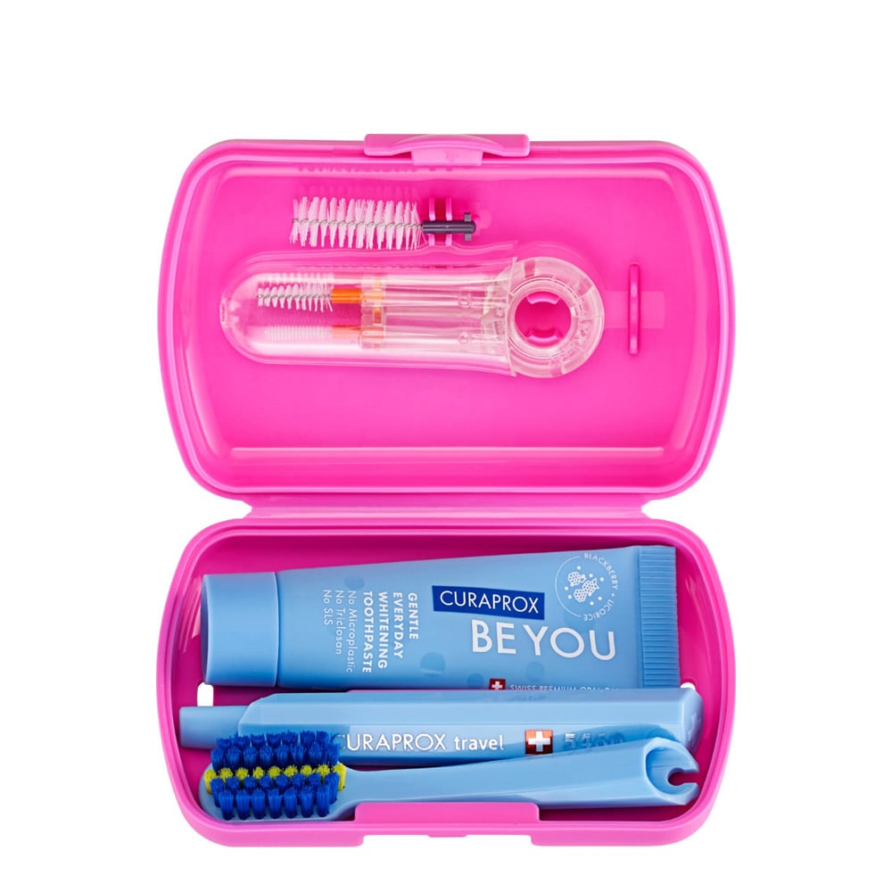 Curaprox Kit de Viagem Ortho Rosa