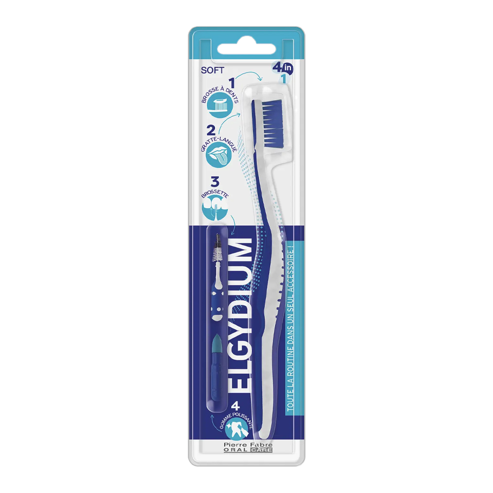 Elgydium Escova de Dentes Soft 4 em 1