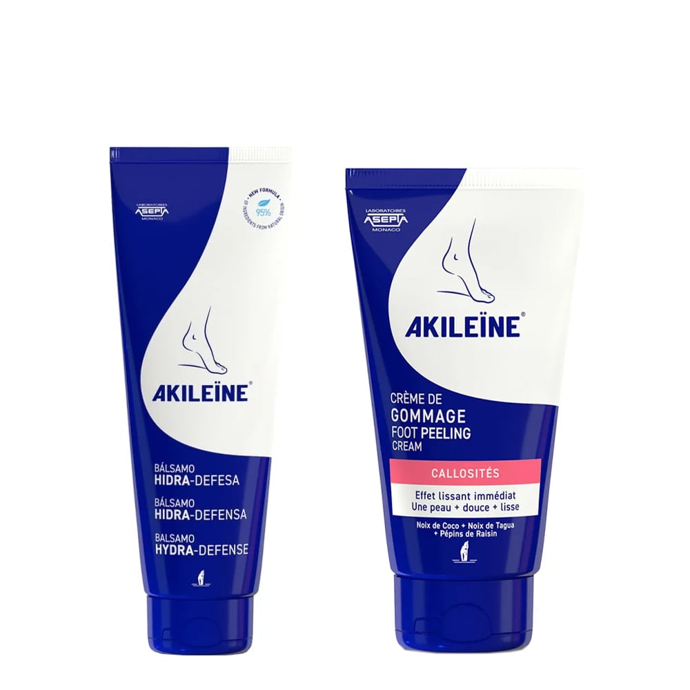 Akileine Pack Hydra-Defense Bálsamo 125mL + Creme Esfoliante 75mL