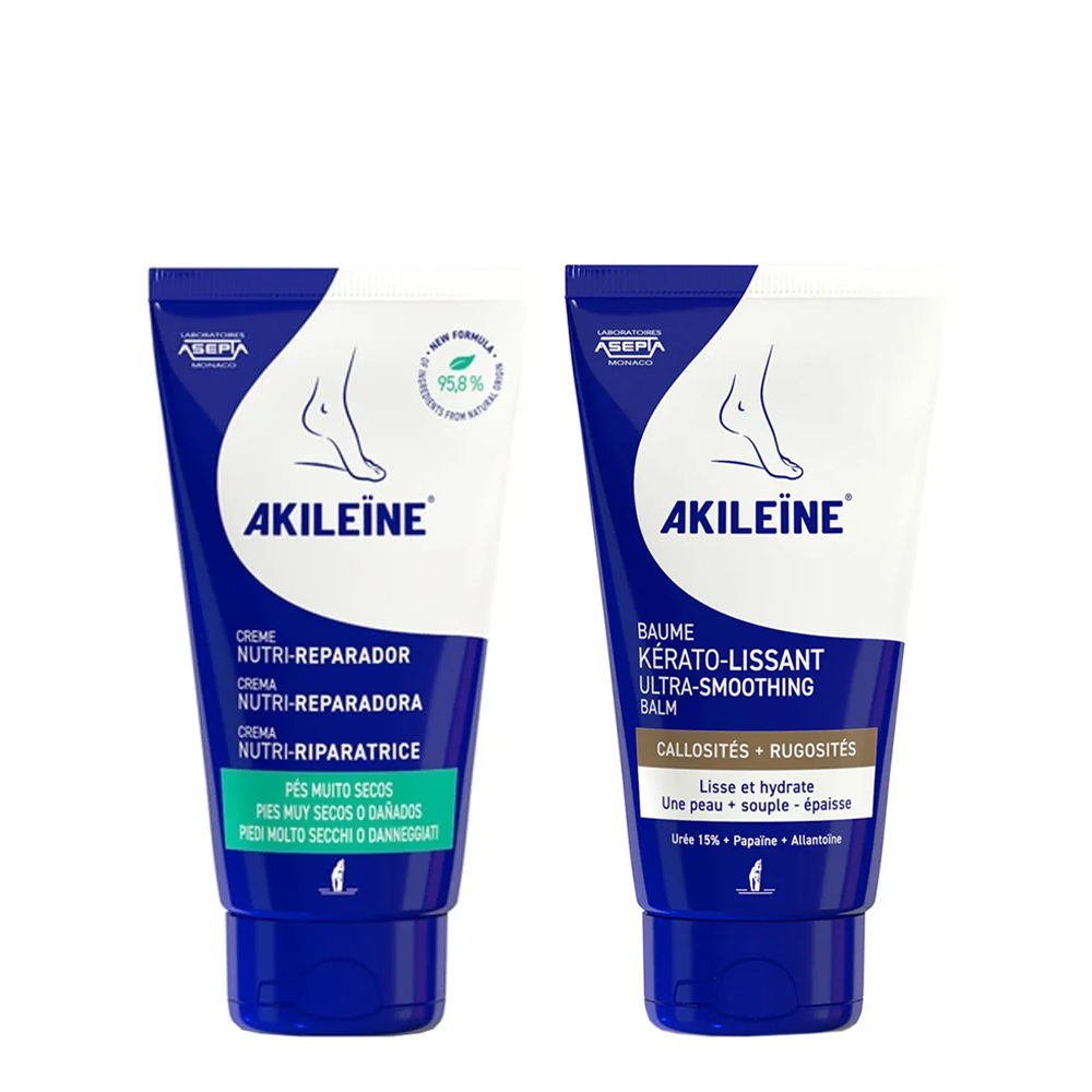 Akileine Pack Nutri-Reparing Creme 75mL + Kerato Bálsamo Suavizante 75mL