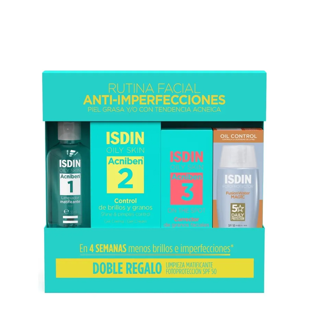 Isdin Acniben Pack Rotina Facial Anti-Imperfeições