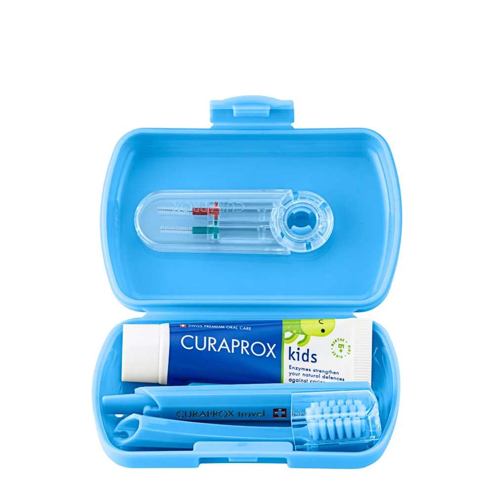 Curaprox Kit de Viagem Infantil Azul 6-12A