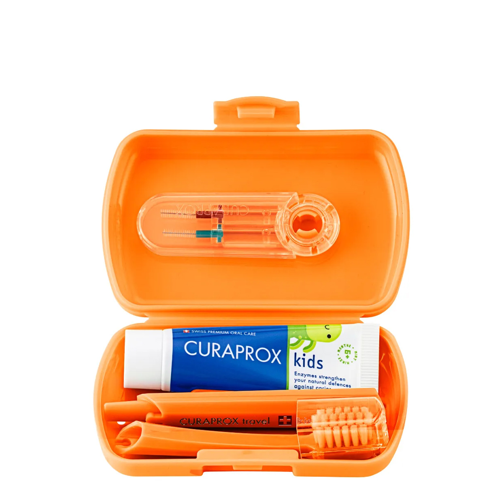 Curaprox Kit de Viagem Infantil Laranja 6-12A