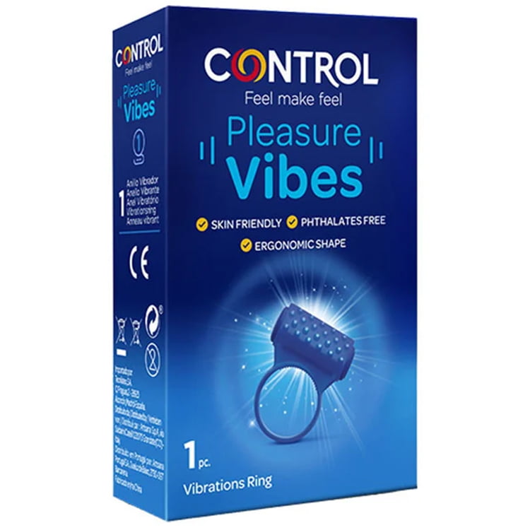 Control Pleasure Vibes Anel Vibratório