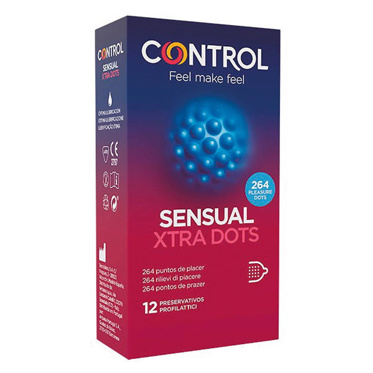 Control Preservativos Sensual Xtra Dots x12
